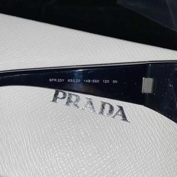 Prada PR 25YS black / dark grey lens runway sunglasses OS UNI​​​​ - Picture 8 of 12